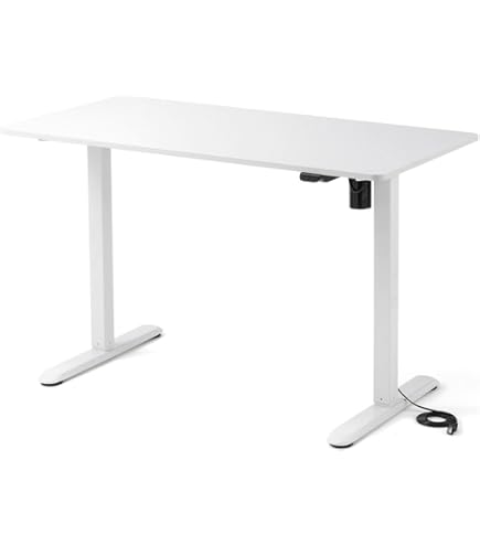 【6/21までの出品】電動昇降デスク ホワイト 120センチ×60センチ Amazon.co.jp: サンワサプライ 電動昇降デスク W1200×D600mm